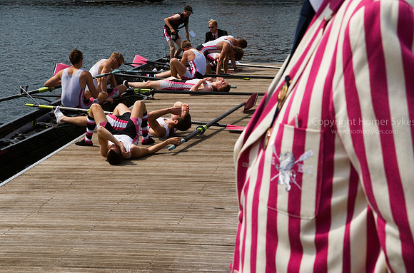 Henley Royal Regatta, Abingdon School rowing team Henley on Thames, Oxfordshire, England.
